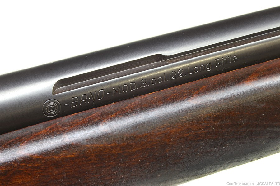 BRNO Model #3 Bolt Action Target Rifle 22LR C&R w/ Box, Peep Sight & Target-img-5