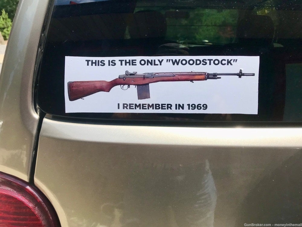 12 USMC M14 Rifle WOODSTOCK Bumper Stickers US Army Marine Corps M-14 1969-img-1