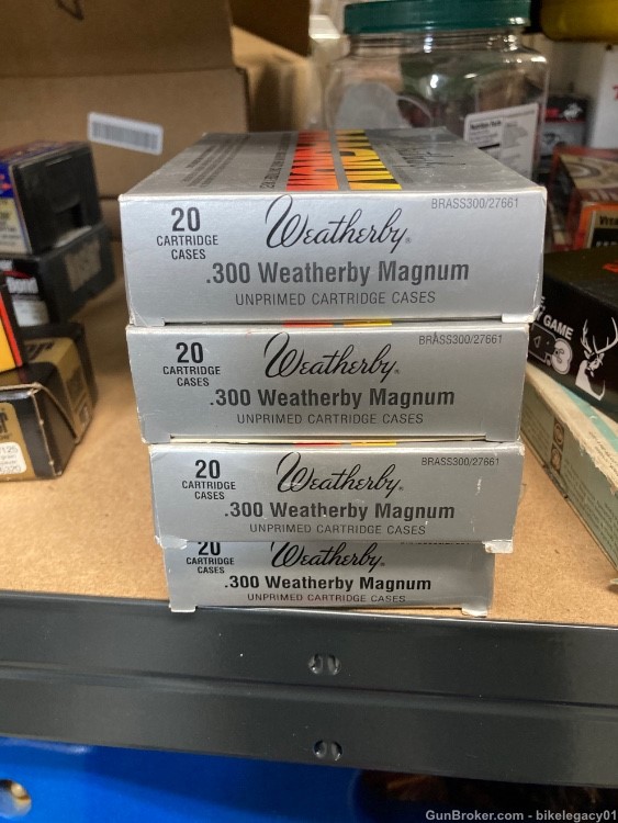 New Weatherby un primed 300 WBY Magnum Brass-img-0