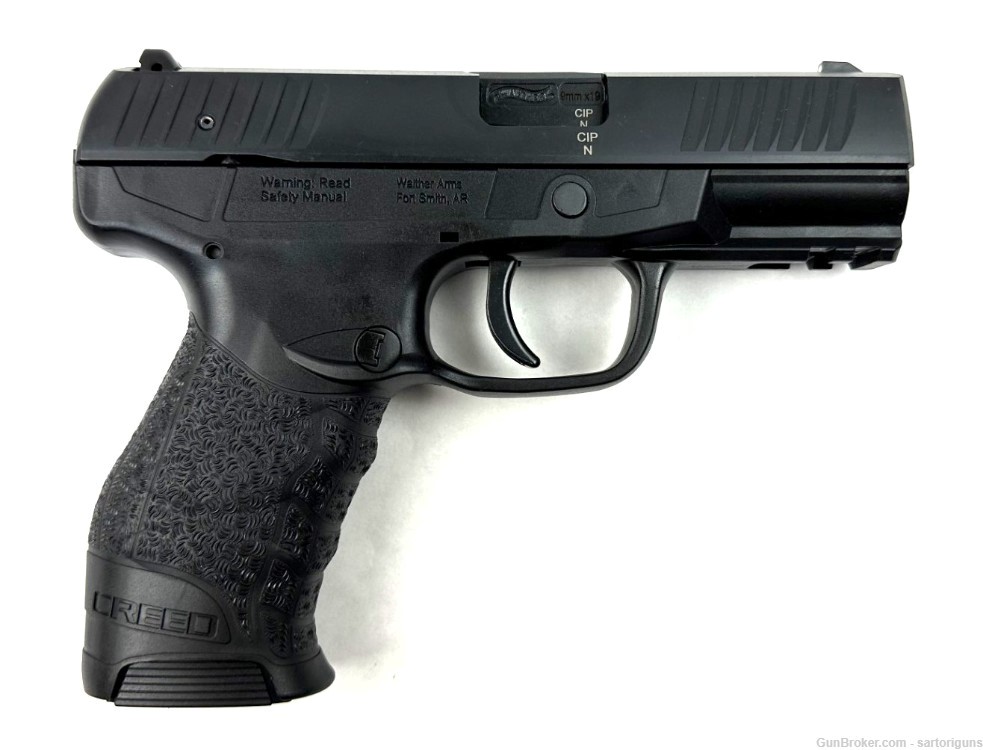 Walther creed 9mm semi auto pistol 2-10rd 2-16rd mags -img-1