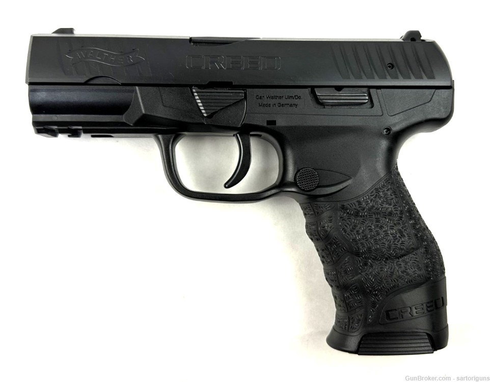 Walther creed 9mm semi auto pistol 2-10rd 2-16rd mags -img-2