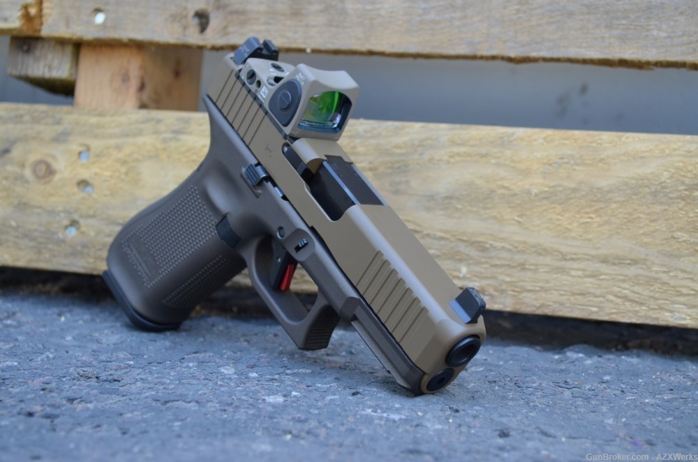 Glock 45 MOS G5 G45 X-Werks FDE M Bronze Trijicon RMR Sup OR NS Timney Trig-img-4