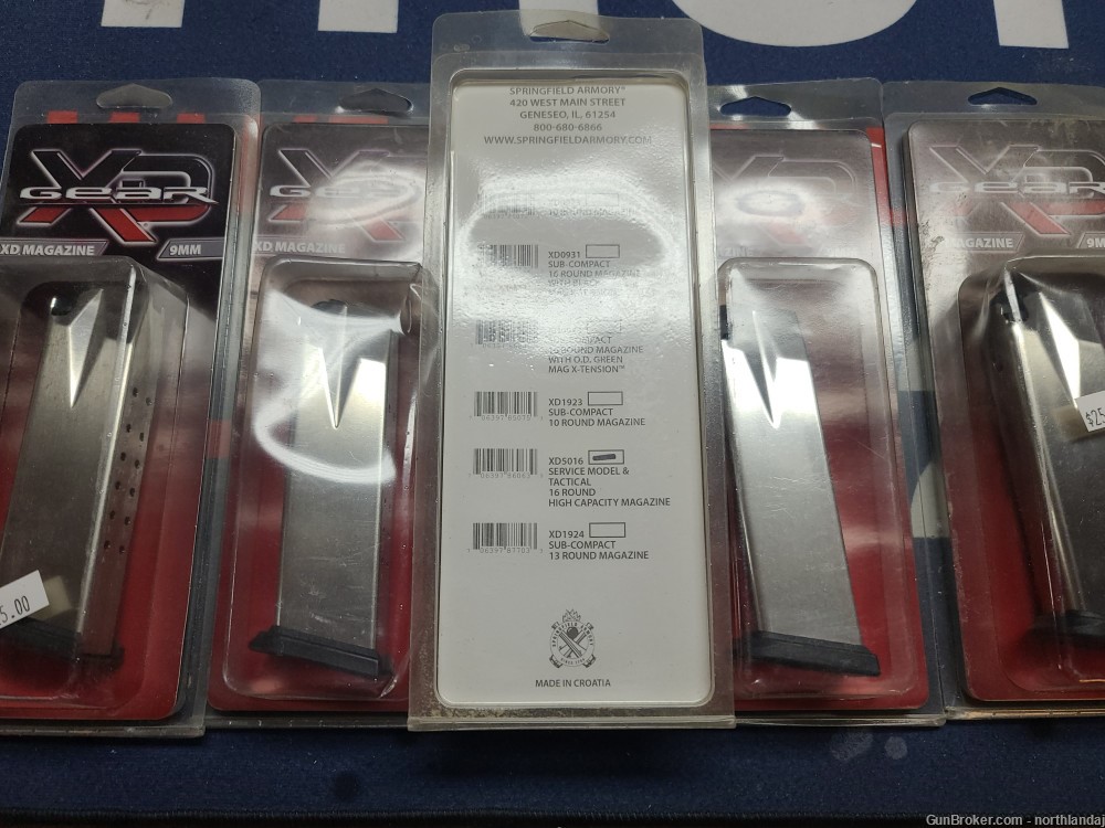 PENNY AUCTION (5) Springfield 9mm XD Mags NO RESERVE-img-0