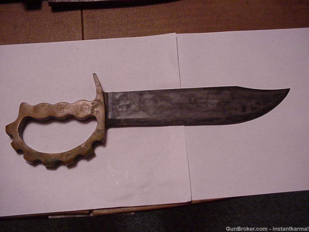 World War II Australian private purchase large Cog knuckle knife-img-1