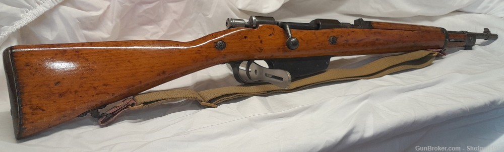 Rare Kriegoff 9.3mm Mauser (8mm) WWII German Italian Carcano Carbine Rifle-img-0