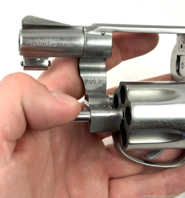 Smith & Wesson 60 .38spl revolver 2" stainless -img-7