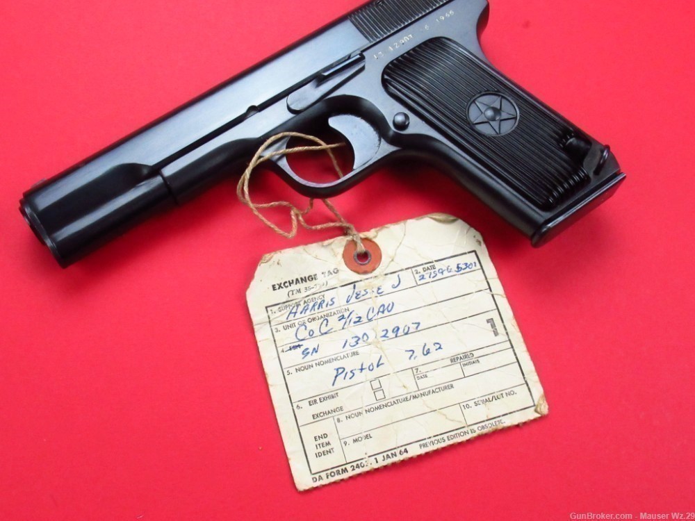 Excellent Vietnam War 1966 CHINESE type 54 TOKAREV PISTOL TT33 TT -img-107