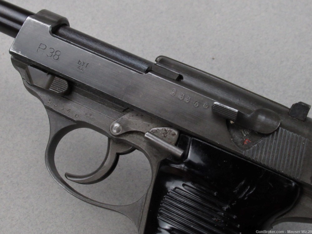 Excellent 1945 Mauser Byf44 - SVW45 Pistol WWII German 1944  P38 9mm-img-7