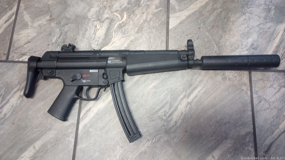 HK MP5 22lr rifle Walther mp5 22 collapsible stock-img-1