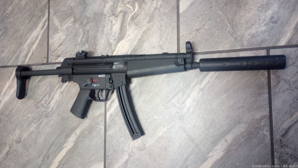 HK MP5 22lr rifle Walther mp5 22 collapsible stock-img-0