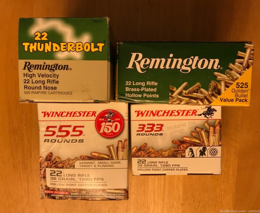1900+ rounds Winchester & Remington .Assortment 22lr  HPs and Hi-Velocity-img-0