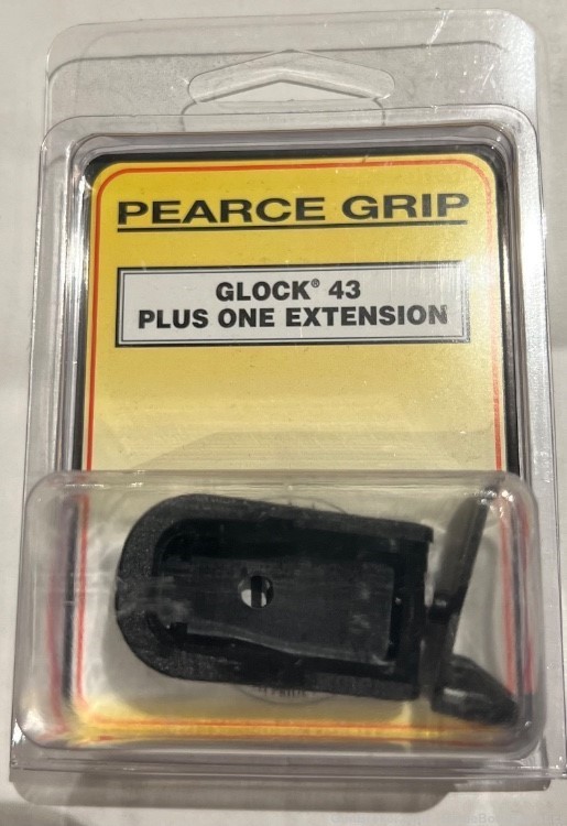 Two Pearce g43 +1 magazine grip extenders-img-2