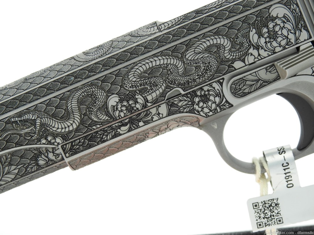 Rare Unique Custom Engraved Colt MK IV Series 70 Gov't Model 1911 45 ACP-img-5