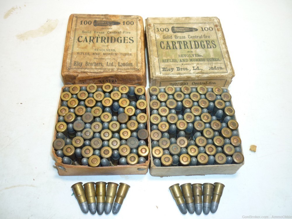 5rd .297/230 SHORT MK I Morris Tube ORIGINAL AMMO Martini Subcaliber Device-img-5