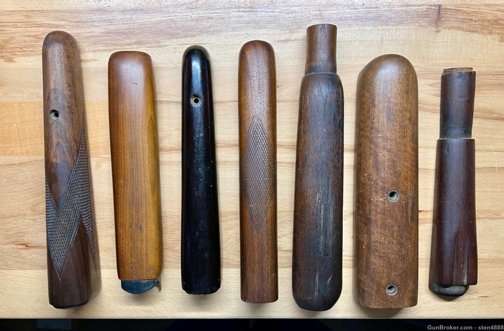 Shotgun Forend Lot - Assorted Wood Forearm Lot - (7) Included-img-0