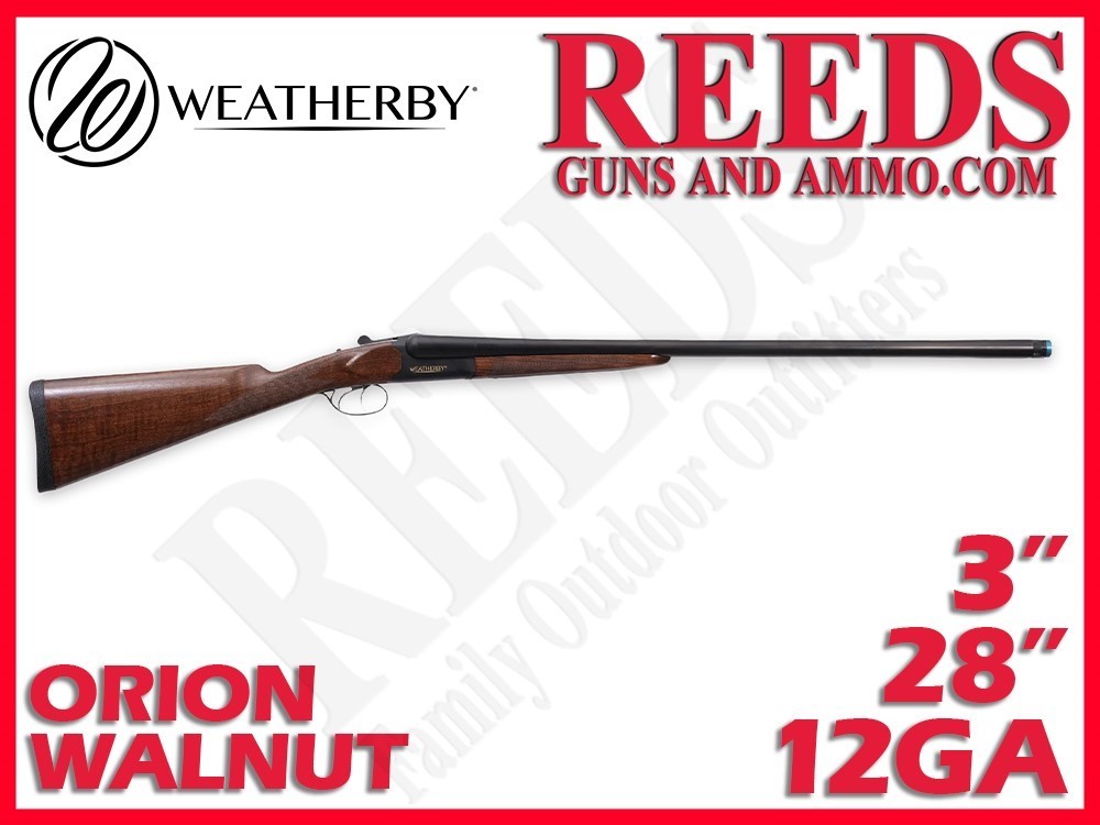 Weatherby Orion SXS Walnut Blued 12 Ga 3in 28in OG11228DSM-img-0