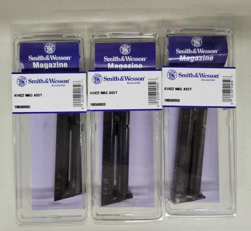 Smith & Wesson Model 41 10rd factory magazine 190500000 lot of 3-img-0