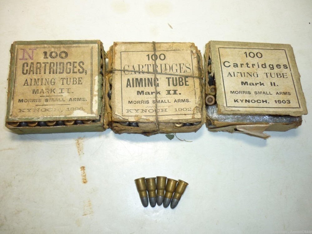 5rd .297/230 SHORT MK II Morris Tube ORIGINAL AMMO Subcaliber Device Henry-img-1