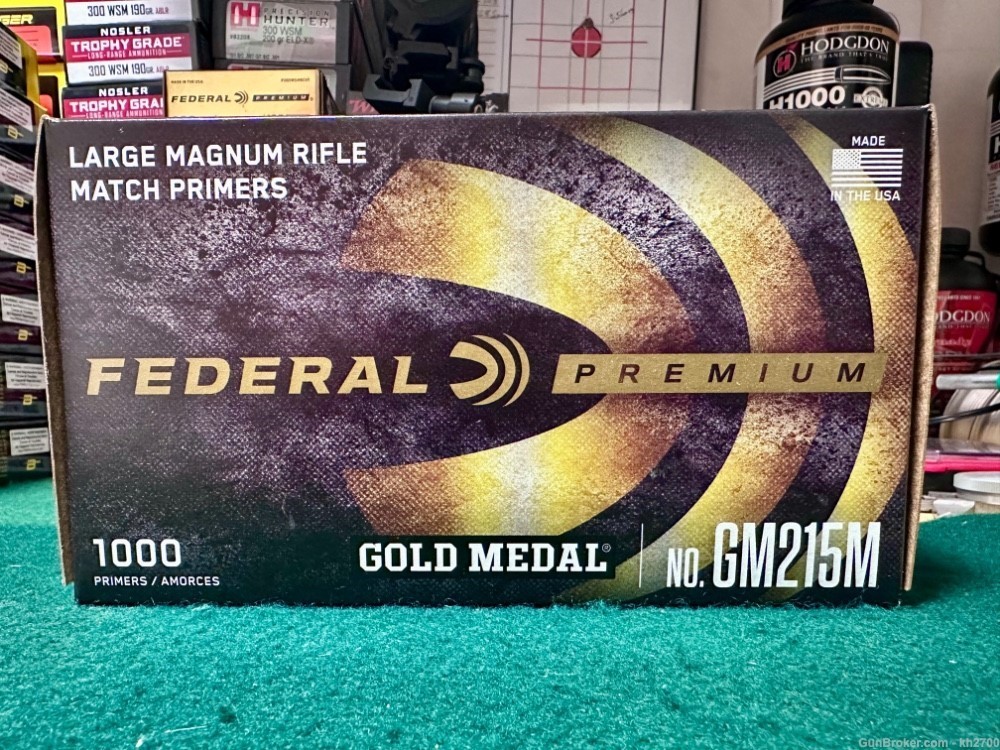 1000 qty of GM215M Federal Gold Medal Match Large Rifle Magnum Primers-img-0
