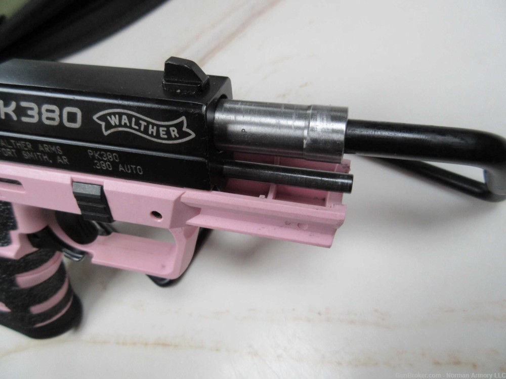 Walther PK380 .380ACP pink/black 8+1 ambi safety & mag release-img-7