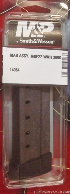 1) Smith & Wesson 14054 NEW S&W M&P 22 Magnum Original 30 round magazine-img-3