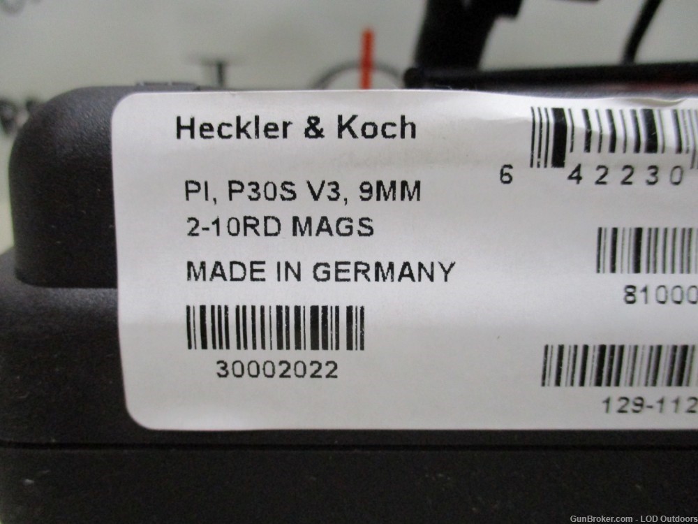 HK P30S (V3) Heckler & Koch P30S(V3), 9mm, 2-10rd mags, HKP30S-img-3