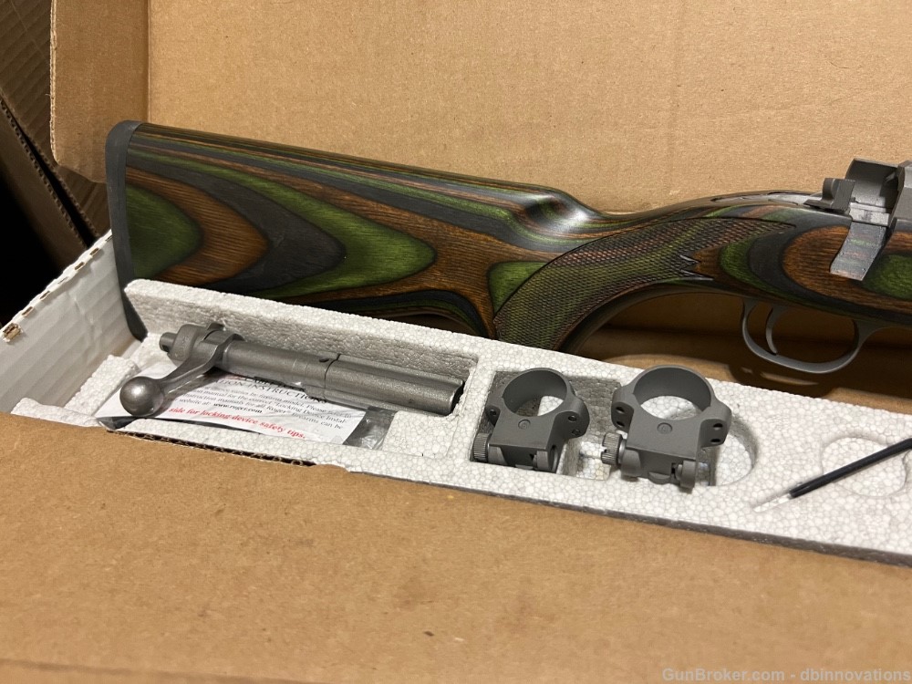 Ruger 77/17 .17 WSM Green Mountain Laminate Stainless 18.5" Threaded 7219-img-1