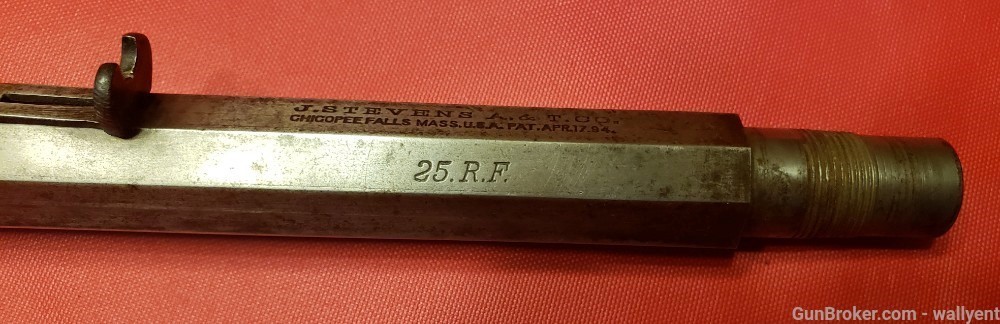 J. Stevens A. & T. Co. Rifle Barrel Model No.44 Ideal in 25 R.F. w/Sights -img-5