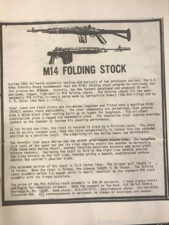 FOLDING STOCK FOR THE M1 A-img-11