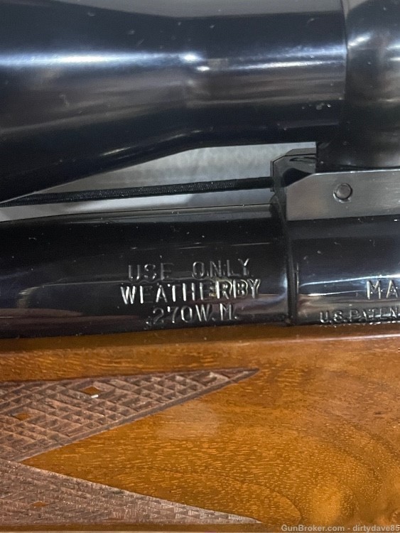 Beautiful weatherby mark v deluxe 270 wby magnum must see this jewel -img-22