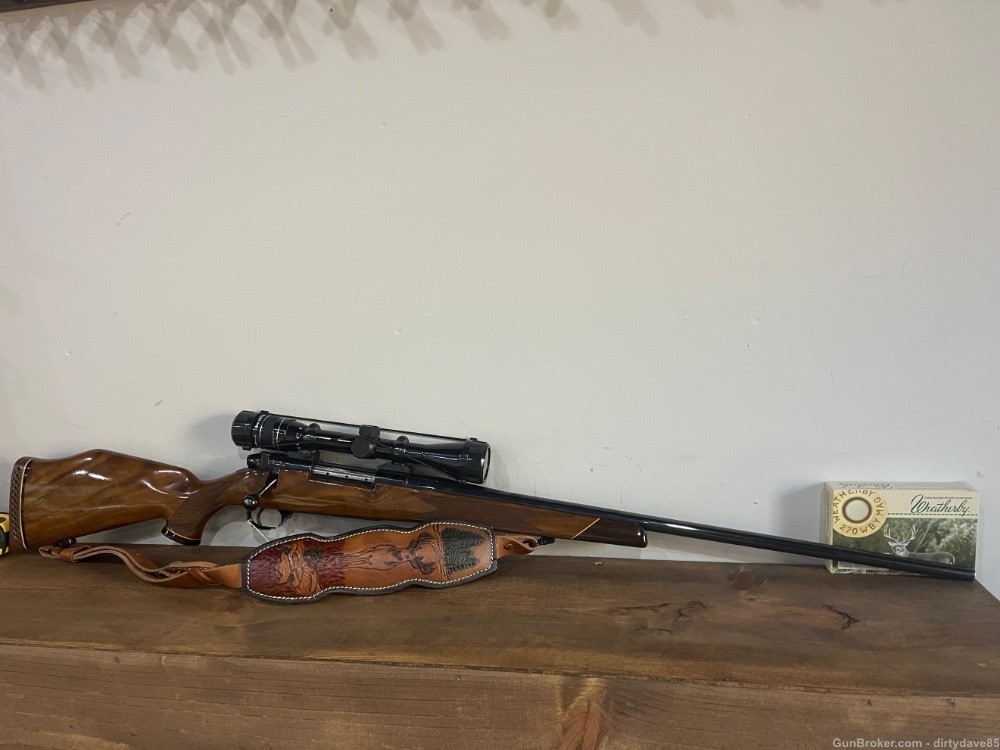 Beautiful weatherby mark v deluxe 270 wby magnum must see this jewel -img-0