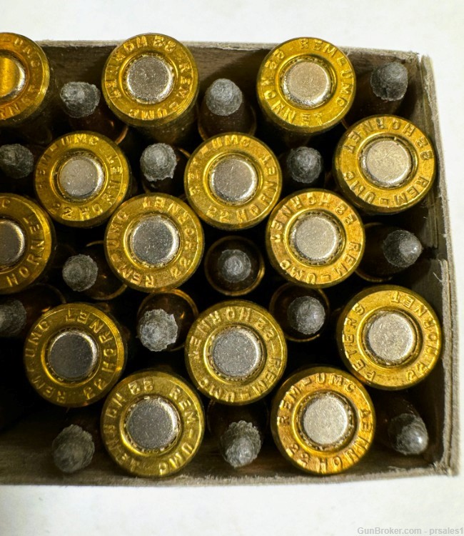 Full box Remington Kleanbore Military Issue 22 Hornet Hi-Speed Ammunition-img-6