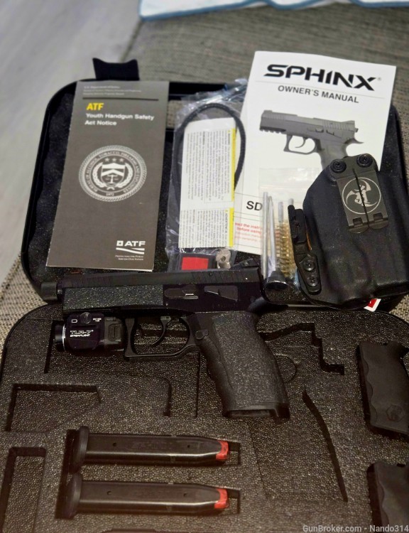 SPHINX SDP COMPACT TACTICAL WITH THREADED BARREL & ACCESSORIES -img-0