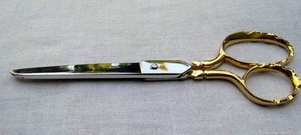  LARGE PRESENTATION CEREMONIAL HAND FORGED FRENCH CASED GOLD SCISSORS-img-10