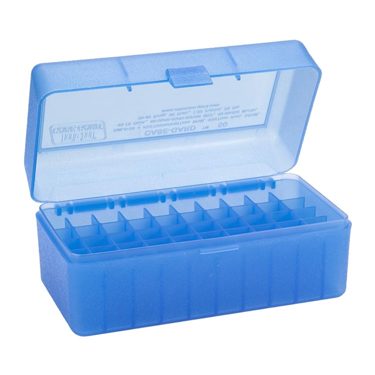 MTM Flip-Top 300 WSM 45-70 7mm R Saum 50 Rd Clear Blue Ammo Box RMLD-50-24-img-1