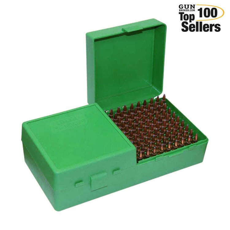 MTM 200 Round 223 204 Ruger 6x47 Green Flip-Top Ammo Box (RS200-10)-img-0