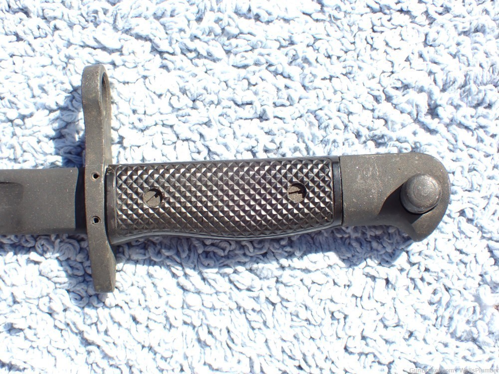 VIETNAM US M1917 TRENCH SHOTGUN BAYONET WITH SCABBARD GEN-CUT (MINT)-img-6