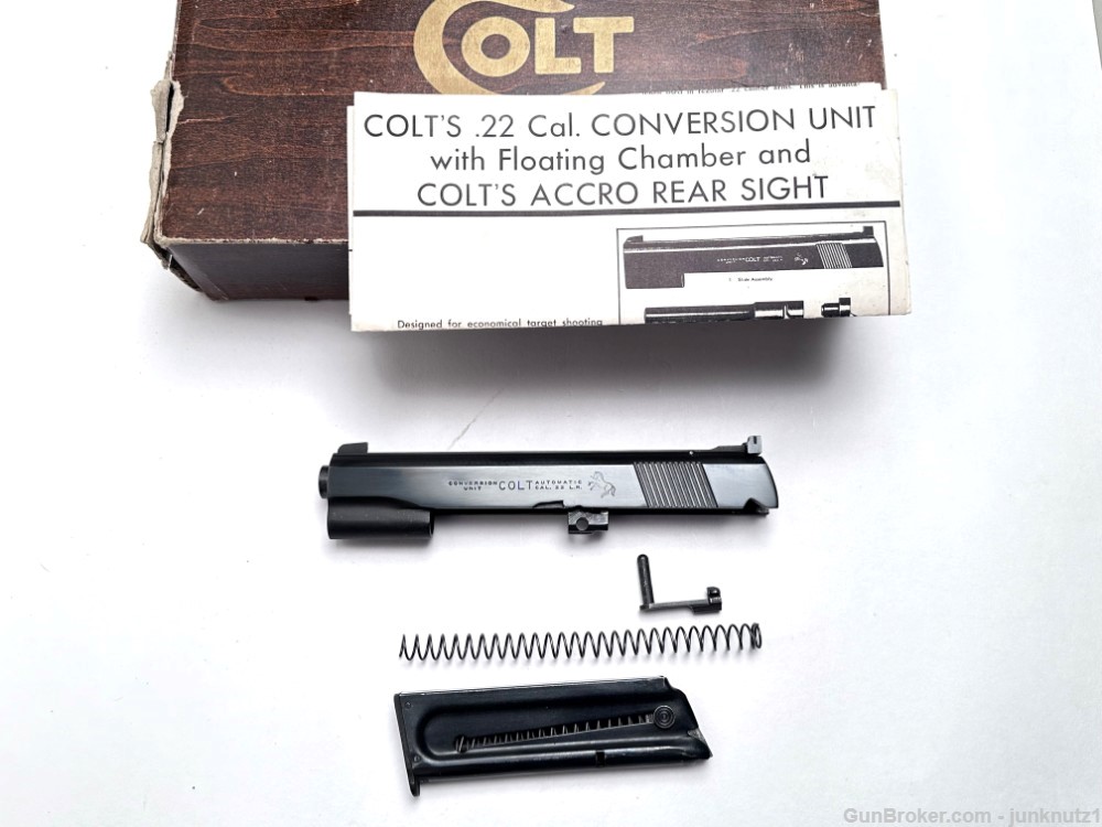 Colt .22 Conversion Unit 70-Series For the .45 and 38 Super Boxed with All -img-0