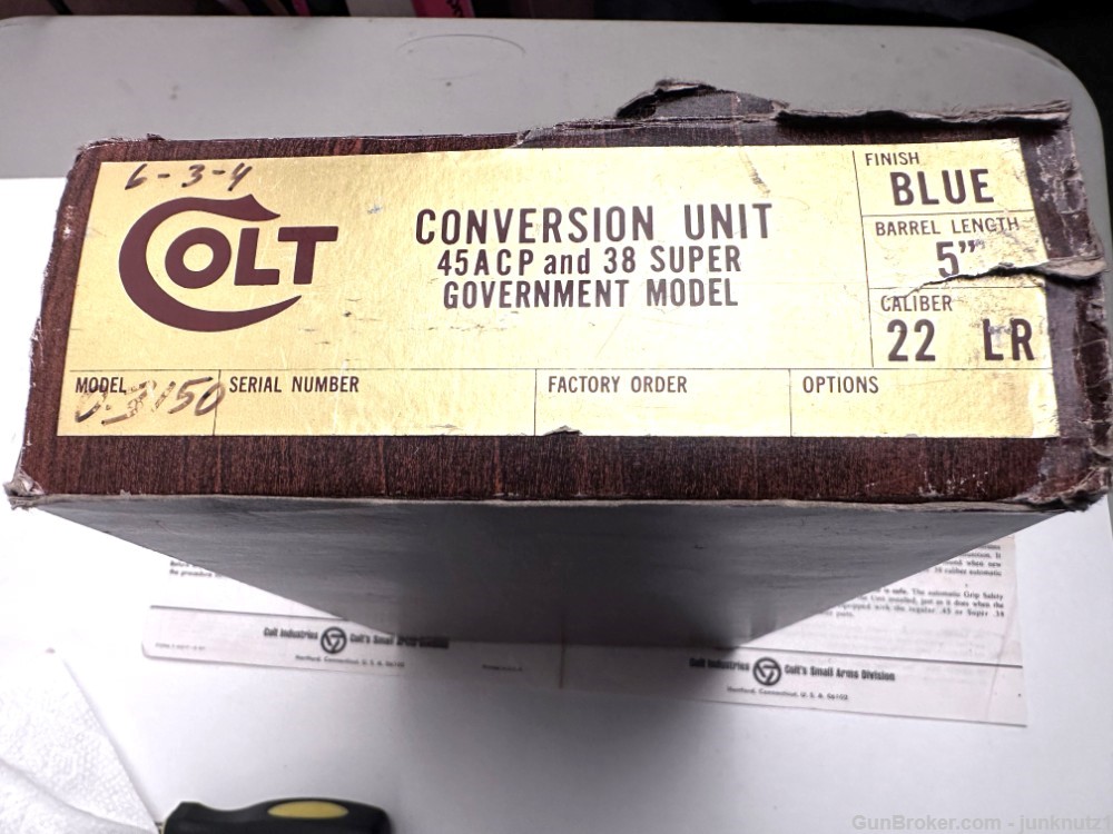 Colt .22 Conversion Unit 70-Series For the .45 and 38 Super Boxed with All -img-19