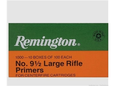 Large rifle primers 9 1/2 Remington no. 9.5 larg Rifle No CC Fees