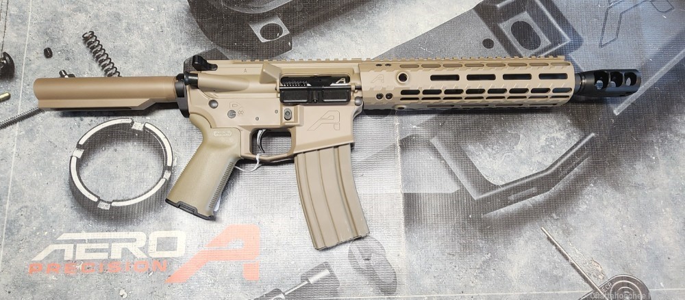 Aero Precision .50 Beowulf M4 10.5" FDE Pistol-img-0