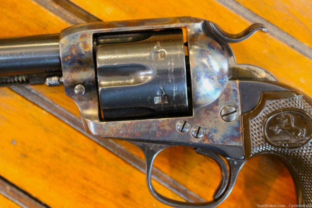 Colt SAA 7.5” Bisley 38wcf (38-40) 1907 Case Hardened RESTORED-img-5