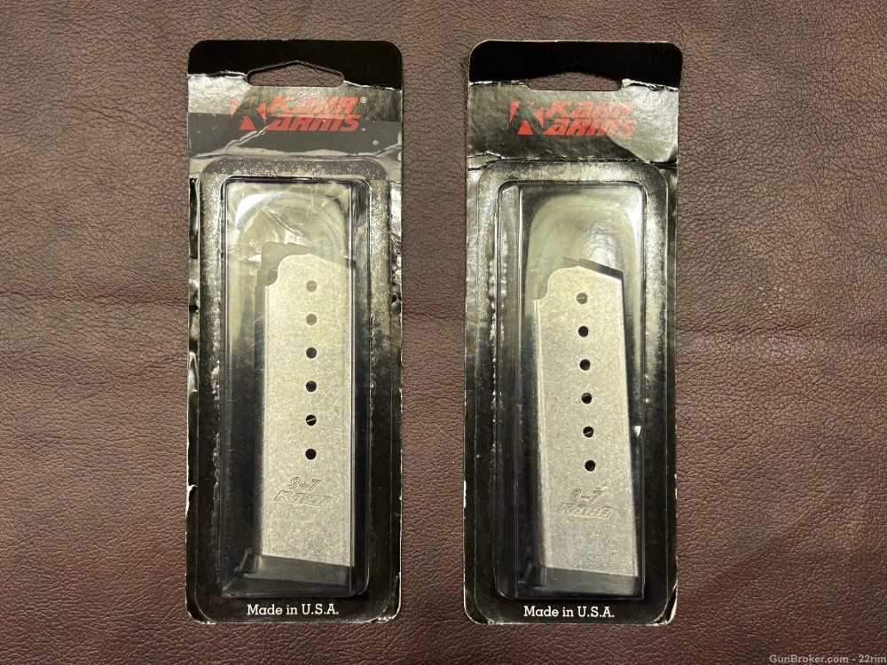 (2) Kahr K-9mm 7rd Mags, New, K820-img-0