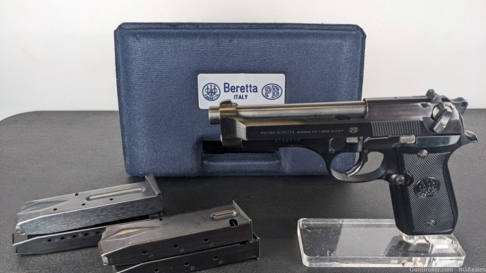 P.Beretta/Berben Corp|Rare Model 92SB|4.9" 9MM|(4) Mags & CT Laser Grips-img-0