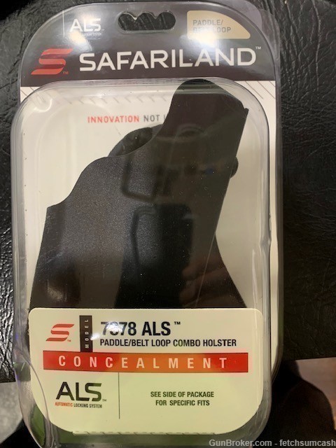 Safariland Holster 7378 7TS ALS Paddle and Belt Loop RH-img-0