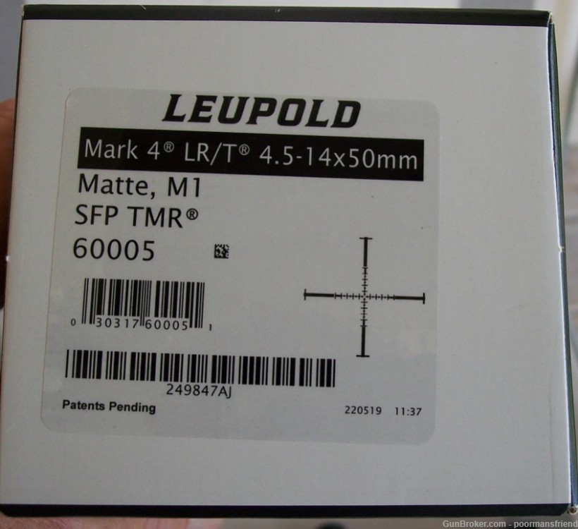 Leupold Mark 4 4.5-14x50mm Rifle Scope *LR/T* SFP TMR -img-6