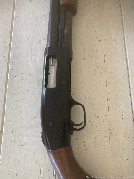 Mossberg 500 12 gauge shotgun 20” barrel walnut stocks -img-2