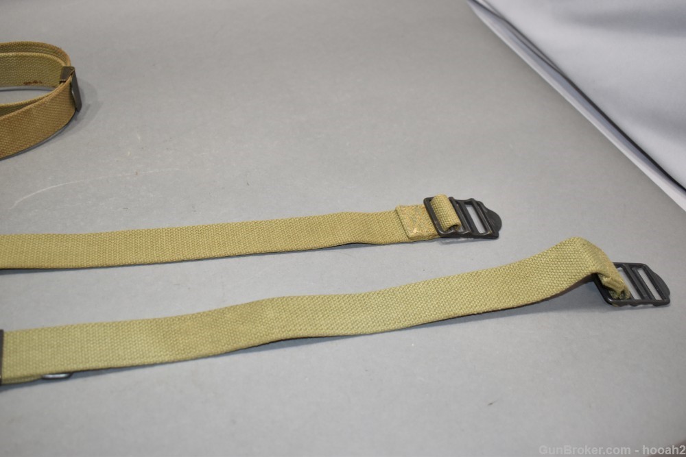 3 Uncommon US Model 1923 M1923 Canvas Cloth Rifle Sling M1 Garand Thompson -img-3