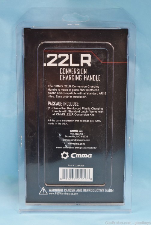 CMMG .22 LR CONVERSION CHARGING HANDLE 22BA596 NIB SALE-img-1