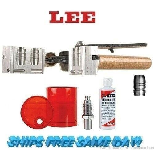 Lee 2 Cav Mold for 45 Colt (LC) / 454 Casull w/ Sizing & Lube Kit 90359 NEW-img-0